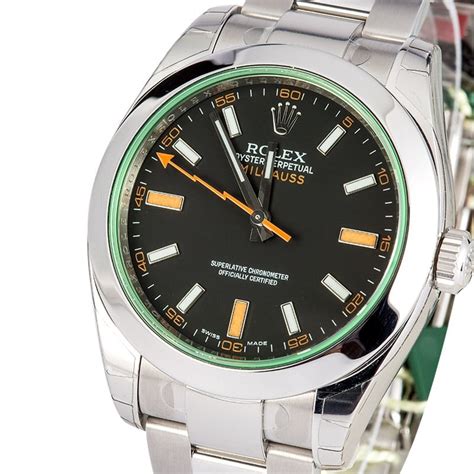 buy rolex milgauss green|rolex milgauss price used.